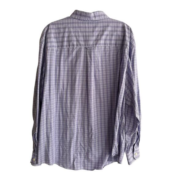Izod Premium Essential Men’s Button Down Long Sleeve Purple Blue 2XL - Picture 6 of 6
